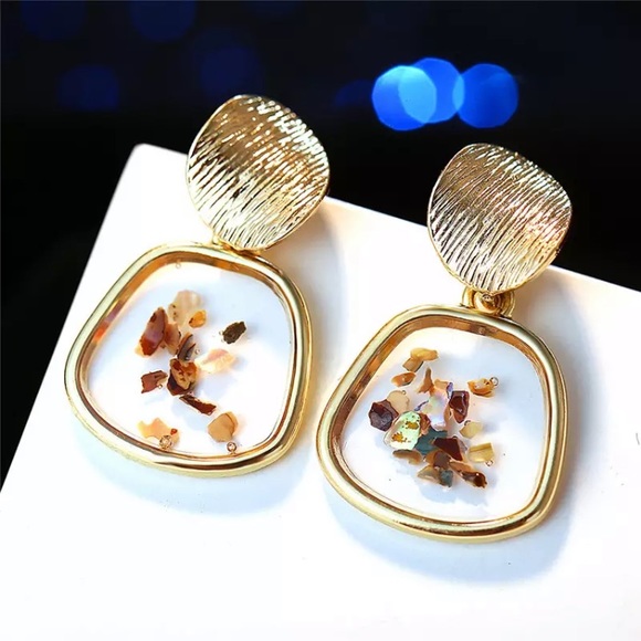 ⚜️[𝟯/$𝟭𝟴]⚜️Acrylic Resin Geometric Earrings NEW - Picture 5 of 9